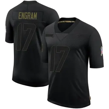 Nike Evan Engram Men's Limited Jacksonville Jaguars Black 2020 Salute To Service Jersey
