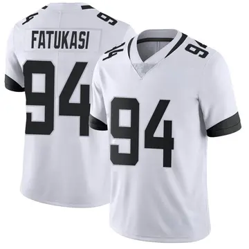 Nike Folorunso Fatukasi Youth Limited Jacksonville Jaguars White Vapor Untouchable Jersey