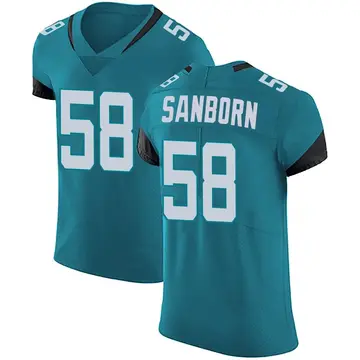 Nike Garrison Sanborn Men's Elite Jacksonville Jaguars Teal Vapor Untouchable Alternate Jersey