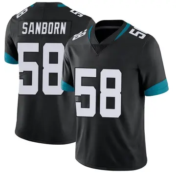Nike Garrison Sanborn Men's Limited Jacksonville Jaguars Black Vapor Untouchable Jersey