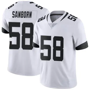 Nike Garrison Sanborn Men's Limited Jacksonville Jaguars White Vapor Untouchable Jersey