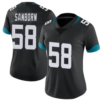 Nike Garrison Sanborn Women's Limited Jacksonville Jaguars Black Vapor Untouchable Jersey