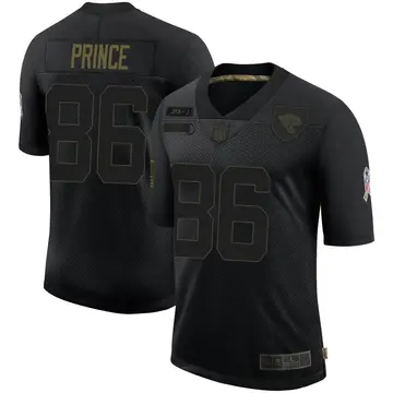 Nike Gerrit Prince Men's Limited Jacksonville Jaguars Black 2020 Salute To Service Jersey