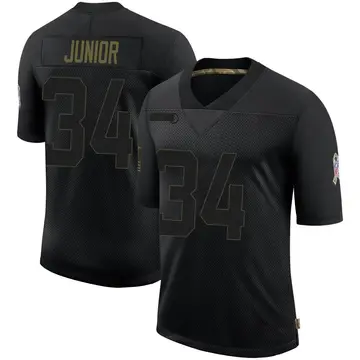 Nike Gregory Junior Men's Limited Jacksonville Jaguars Black 2020 Salute To Service Jersey