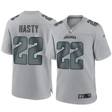 Nike JaMycal Hasty Men's Game Jacksonville Jaguars Gray Atmosphere Fashion Jersey