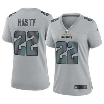 Nike JaMycal Hasty Women's Game Jacksonville Jaguars Gray Atmosphere Fashion Jersey