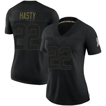 Nike JaMycal Hasty Women's Limited Jacksonville Jaguars Black 2020 Salute To Service Jersey