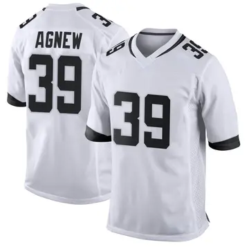 Nike Jamal Agnew Men's Game Jacksonville Jaguars White Jersey