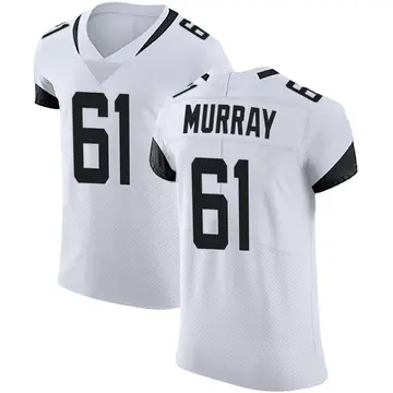 Nike James Murray Men's Elite Jacksonville Jaguars White Vapor Untouchable Road Jersey