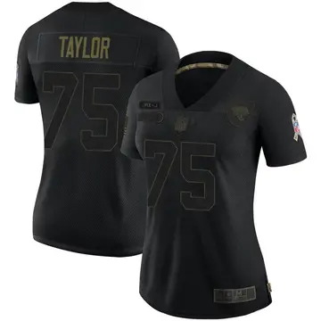 Nike Jawaan Taylor Women's Limited Jacksonville Jaguars Black 2020 Salute To Service Jersey