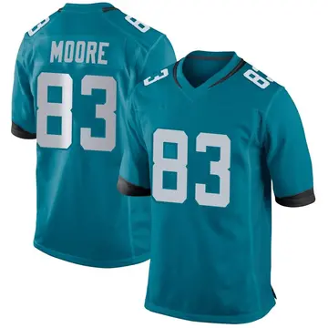 Nike Jaylon Moore Men's Game Jacksonville Jaguars Teal Jersey