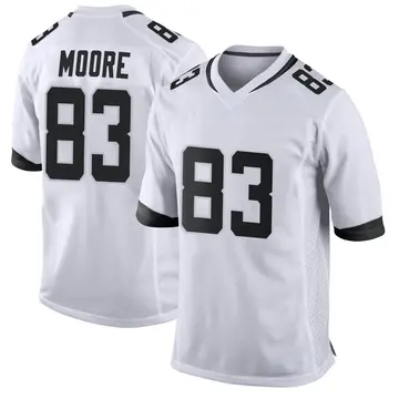 Nike Jaylon Moore Men's Game Jacksonville Jaguars White Jersey