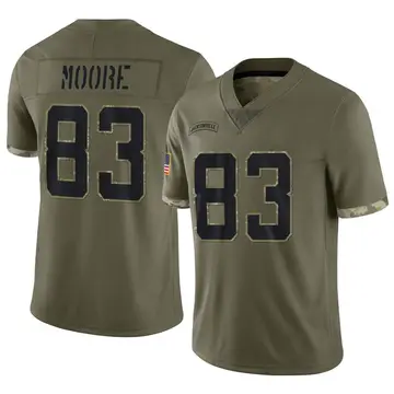 Nike Jaylon Moore Men's Limited Jacksonville Jaguars Olive 2022 Salute To Service Jersey