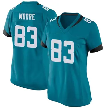 Nike Jaylon Moore Women's Game Jacksonville Jaguars Teal Jersey