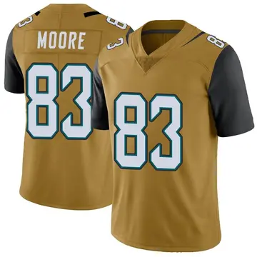Nike Jaylon Moore Youth Limited Jacksonville Jaguars Gold Color Rush Vapor Untouchable Jersey