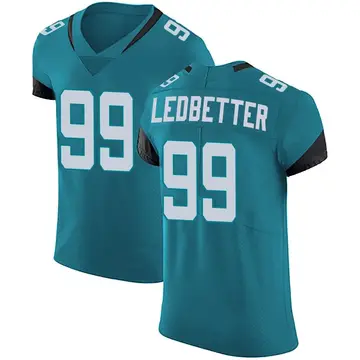 Nike Jeremiah Ledbetter Men's Elite Jacksonville Jaguars Teal Vapor Untouchable Alternate Jersey