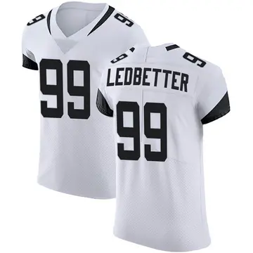 Nike Jeremiah Ledbetter Men's Elite Jacksonville Jaguars White Vapor Untouchable Road Jersey