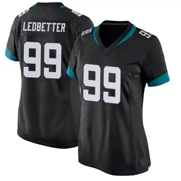 Nike Jeremiah Ledbetter Women's Game Jacksonville Jaguars Black Jersey