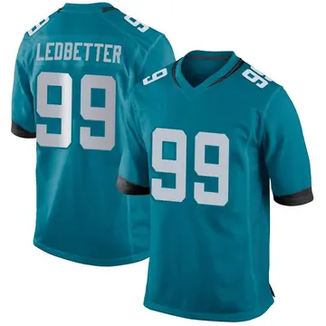 Nike Jeremiah Ledbetter Youth Game Jacksonville Jaguars Teal Jersey