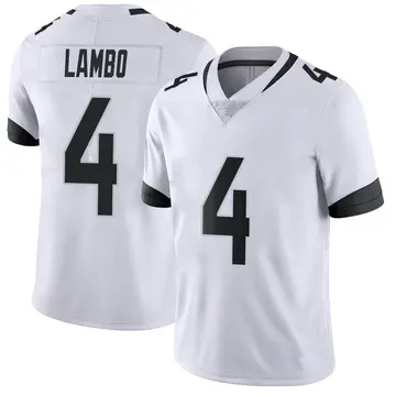 Nike Josh Lambo Men's Limited Jacksonville Jaguars White Vapor Untouchable Jersey