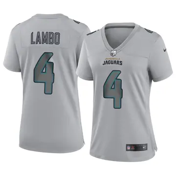 Nike Josh Lambo Women's Game Jacksonville Jaguars Gray Atmosphere Fashion Jersey