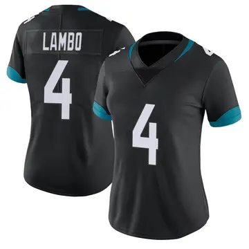 Nike Josh Lambo Women's Limited Jacksonville Jaguars Black Vapor Untouchable Alternate Jersey