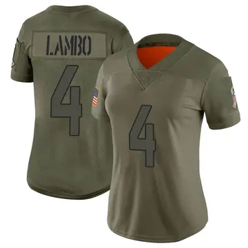 Nike Josh Lambo Women's Limited Jacksonville Jaguars Camo 2019 Salute to Service Jersey