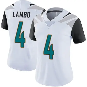 Nike Josh Lambo Women's Limited Jacksonville Jaguars White Vapor Untouchable Jersey