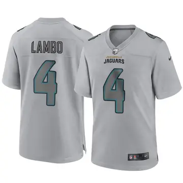 Nike Josh Lambo Youth Game Jacksonville Jaguars Gray Atmosphere Fashion Jersey