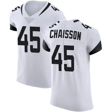 Nike K'Lavon Chaisson Men's Elite Jacksonville Jaguars White Vapor Untouchable Road Jersey