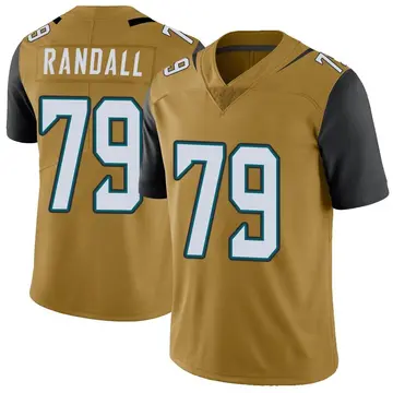 Nike Kenny Randall Youth Limited Jacksonville Jaguars Gold Color Rush Vapor Untouchable Jersey