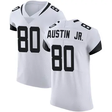 Nike Kevin Austin Jr. Men's Elite Jacksonville Jaguars White Vapor Untouchable Road Jersey