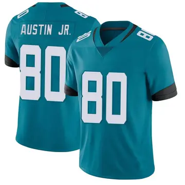 Nike Kevin Austin Jr. Men's Limited Jacksonville Jaguars Teal Vapor Untouchable Jersey