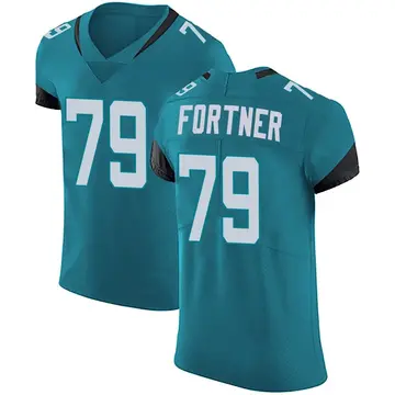 Nike Luke Fortner Men's Elite Jacksonville Jaguars Teal Vapor Untouchable Alternate Jersey
