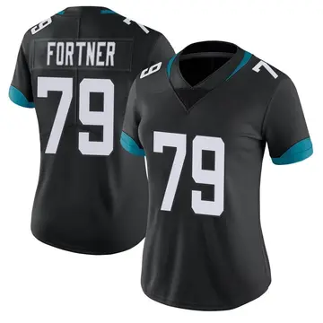 Nike Luke Fortner Women's Limited Jacksonville Jaguars Black Vapor Untouchable Jersey