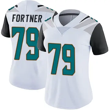 Nike Luke Fortner Women's Limited Jacksonville Jaguars White Vapor Untouchable Jersey