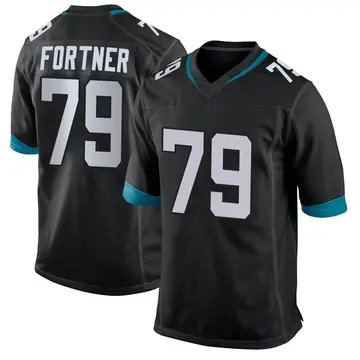 Nike Luke Fortner Youth Game Jacksonville Jaguars Black Jersey