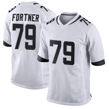 Nike Luke Fortner Youth Game Jacksonville Jaguars White Jersey