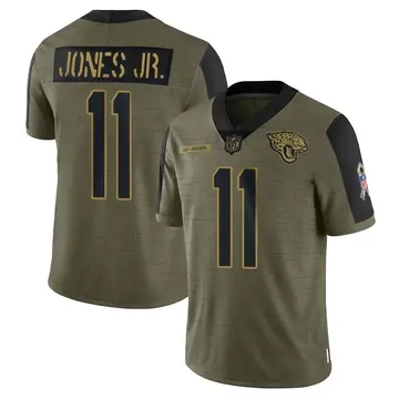 Nike Marvin Jones Jr. Men's Limited Jacksonville Jaguars Olive 2021 Salute To Service Jersey