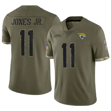 Nike Marvin Jones Jr. Men's Limited Jacksonville Jaguars Olive 2022 Salute To Service Jersey