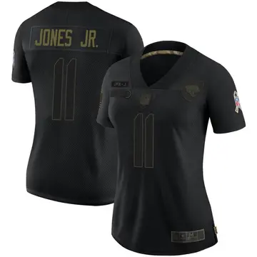Nike Marvin Jones Jr. Women's Limited Jacksonville Jaguars Black 2020 Salute To Service Jersey