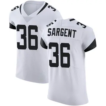 Nike Mekhi Sargent Men's Elite Jacksonville Jaguars White Vapor Untouchable Road Jersey
