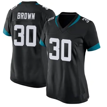 Nike Montaric Brown Women's Game Jacksonville Jaguars Black Jersey