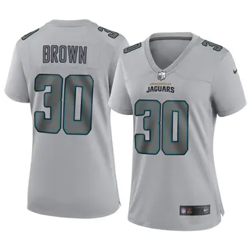 Nike Montaric Brown Women's Game Jacksonville Jaguars Gray Atmosphere Fashion Jersey