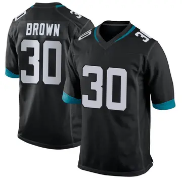 Nike Montaric Brown Youth Game Jacksonville Jaguars Black Jersey