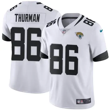 Nike Nick Thurman Men's Limited Jacksonville Jaguars White Vapor Untouchable Jersey