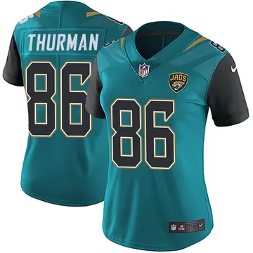 Nike Nick Thurman Women's Limited Jacksonville Jaguars Teal Vapor Untouchable Team Color Jersey