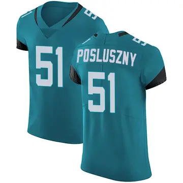 Nike Paul Posluszny Men's Elite Jacksonville Jaguars Teal Vapor Untouchable Alternate Jersey