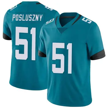 Nike Paul Posluszny Men's Limited Jacksonville Jaguars Teal Vapor Untouchable Jersey