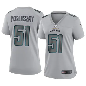 Nike Paul Posluszny Women's Game Jacksonville Jaguars Gray Atmosphere Fashion Jersey
